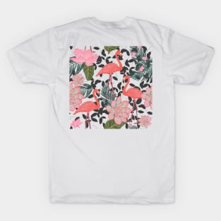 Flamingo with lotus T-Shirt